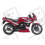AUTOCOLLANT KIT KAWASAKI GPZ 500S YEAR 1999 RED SILVER (Produit compatible)