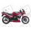 STICKERS KIT KAWASAKI GPZ 500S YEAR 1999 RED SILVER (Compatible Product)