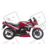 AUTOCOLLANT KIT KAWASAKI GPZ 500S YEAR 1999 RED SILVER