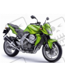 ADHESIVOS KIT KAWASAKI Z750 AÑO 2007 VERDE