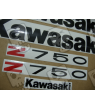 STICKERS KIT KAWASAKI Z750 YEAR 2007 SILVER