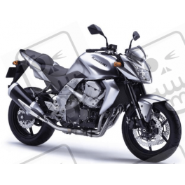 AUTOCOLLANT KAWASAKI Z750 YEAR 2007 SILVER