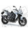 ADHESIVOS KIT KAWASAKI Z750 AÑO 2010 BLANCO