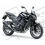 STICKERS KIT KAWASAKI Z750 YEAR 2011 BLACK (Compatible Product)