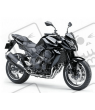 STICKERS KIT KAWASAKI Z750 YEAR 2011 BLACK