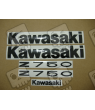 STICKERS KIT KAWASAKI Z750 YEAR 2011 WHITE