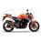 ASESIVI KIT KAWASAKI Z1000 YEAR 2004 ORANGE (Prodotto compatibile)