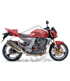 STICKERS KIT KAWASAKI Z1000 YEAR 2004 RED (Compatible Product)
