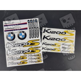Stickers decals for BMW K1200S 2 parts set 22 pcs