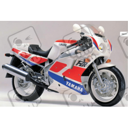 Adhesivos Yamaha FZR 1000 año 1989 WHITE/RED
