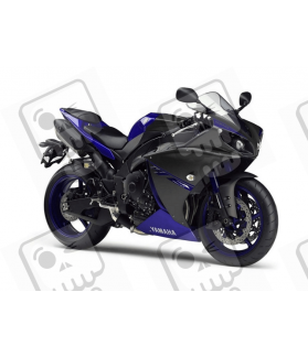 STICKER KIT YAMAHA R1 YEAR 2014 VERSION BLACK BLUE (Produto compatível)