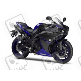 DECALS KIT YAMAHA R1 YEAR 2014 VERSION BLACK BLUE