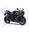 AUFKLEBER KIT YAMAHA R1 YEAR 2014 VERSION BLACK BLUE