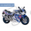 Adhesivos Suzuki GSX-R 1100 1992 - WHITE BLUE (Producto compatible)