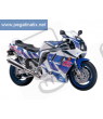 Aufkleber Suzuki GSX-R1100 1992 - WHITE BLUE