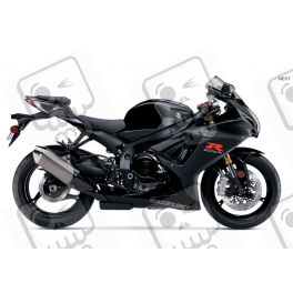 Adhesivo sticker SUZUKI GSXR 750 AÑO 2016 NEGRO