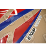 Stickers decals Yamaha FZR 1000 AÑO1990 WHITE RED BLUE