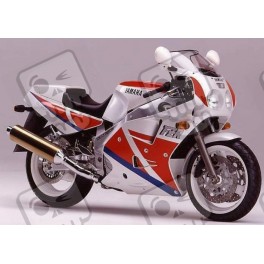 Stickers decals Yamaha FZR 1000 AÑO1990 WHITE RED BLUE