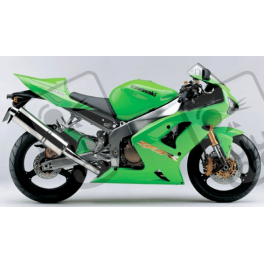 STICKER SET KAWASAKI ZX-6RR YEAR 2003 GREEN