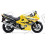 Autocollant Suzuki KATANA GSX F600 YEAR 2003 YELLOW (Produit compatible)