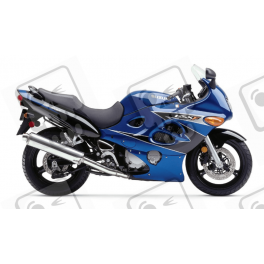 Aufkleber Suzuki KATANA GSX F600 YEAR 2002 BLUE BLACK
