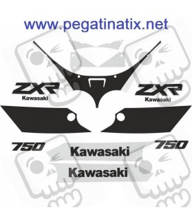 Stickers decals KAWASAKI ZXR750 YEAR 1989 - 1990 (Compatible Product)