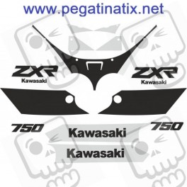 Stickers decals KAWASAKI ZXR750 YEAR 1989 - 1990