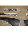 Autocollant Suzuki KATANA GSX F600 YELLOW YEAR 2001 VERSION USA