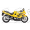 Autocollant Suzuki KATANA GSX F600 YELLOW YEAR 2001 VERSION USA (Produit compatible)