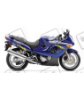 Autocollant Suzuki KATANA GSX F600 BLUE YEAR 2002 VERSION USA