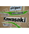 STICKER SET KAWASAKI ZX-6R AÑO 2013 GREEN