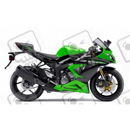 STICKER SET KAWASAKI ZX-6R AÑO 2013 GREEN