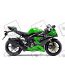 STICKER SET KAWASAKI ZX-6R AÑO 2013 GREEN