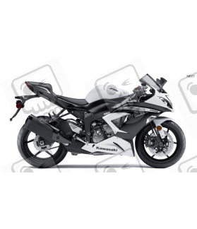 ADESIVI KAWASAKI ZX-6R YEAR 2013 WHITE