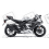 ADESIVI KAWASAKI ZX-6R YEAR 2013 WHITE (Prodotto compatibile)