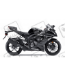 STICKER SET KAWASAKI ZX-6R YEAR 2013 BLACK