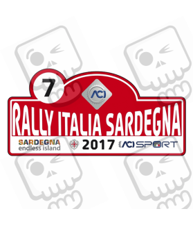 AUFKLEBER RALLY FIA WRC ITALY (Kompatibles Produkt)