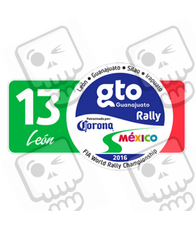 AUFKLEBER RALLY FIA WRC MEXICO (Kompatibles Produkt)