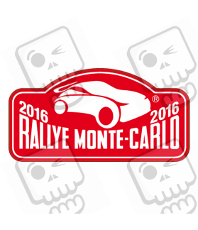 AUTOCOLLANT RALLY FIA WRC MONTE-CARLO (Produit compatible)
