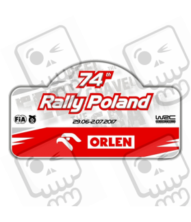 ADHESIVO RALLY FIA WRC POLONIA (Producto compatible)