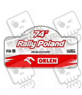 AUTOCOLLANT RALLY FIA WRC POLONIA (Produit compatible)