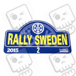 ADHESIVO RALLY FIA WRC SUECIA