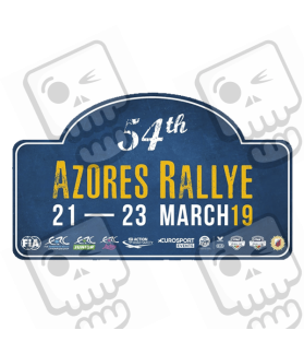 AUFKLEBER RALLY FIA WRC AZORES (Kompatibles Produkt)