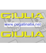 AUTOCOLLANT LOGO ALFA ROMEO GIULA