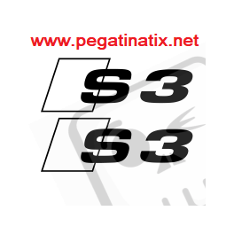 ADESIVI LOGO ALFA AUDI S3