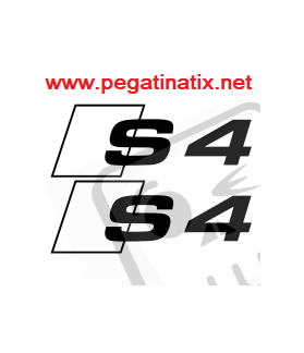 AUTOCOLLANT LOGO AUDI S4 (Produit compatible)