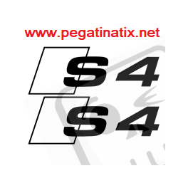 ADESIVI LOGO ALFA AUDI S4
