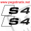 STICKER LOGO AUDI S4 (Produto compatível)