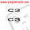 AUTOCOLLANT LOGO CITROEN C3 (Produit compatible)