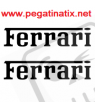 AUTOCOLLANT LOGO FERRARI